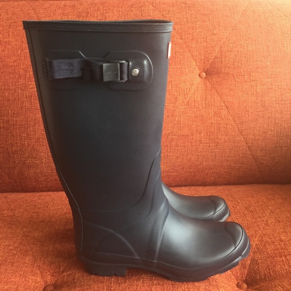 Hunter // Matte Blue Original Wellies - Picture 3 of 8